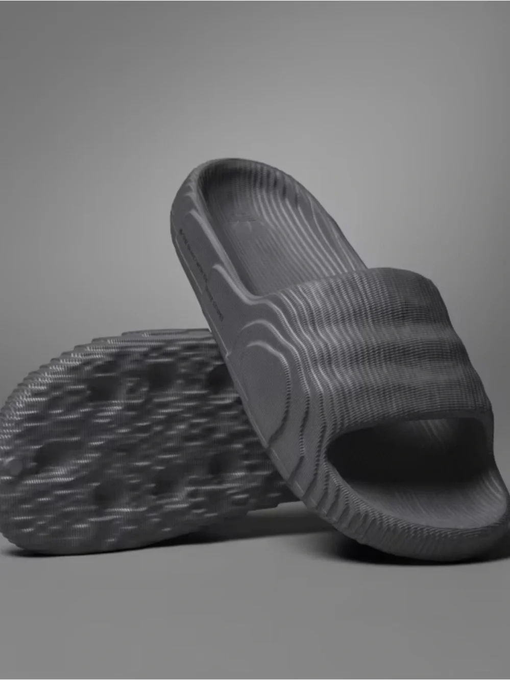Men's Slide Sandals in Charcoal Gray
